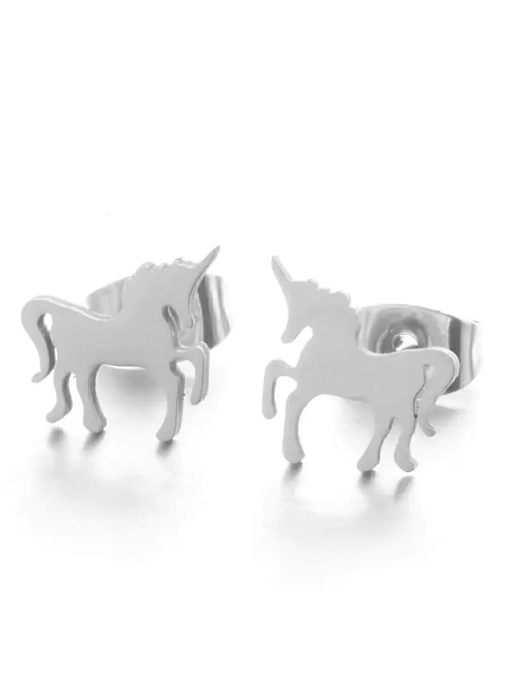 Small Unicorn Stainless Steel Stud Earrings #1205
